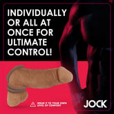 Jock Silicone Cock Ring Set in Dark